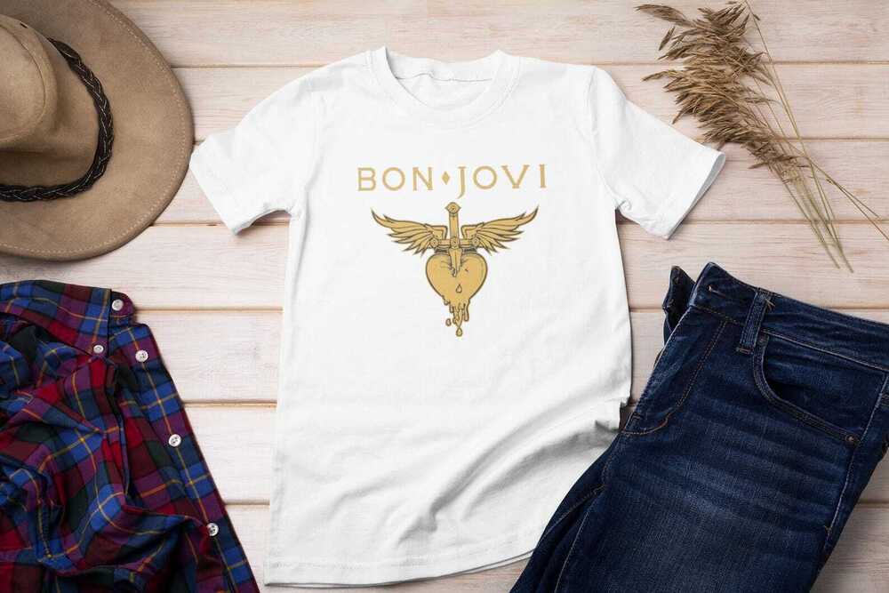 Bon Jovi 02 Shirt, Bon Jovi White Shirts